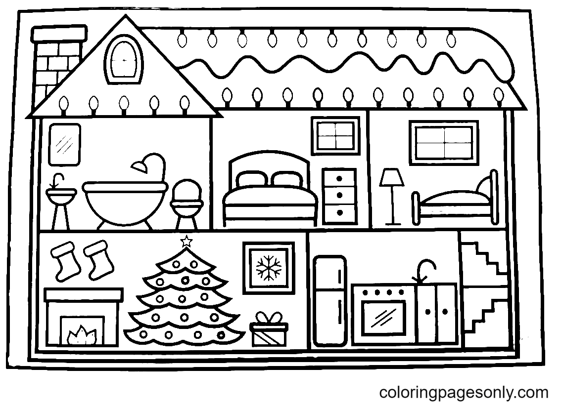 House coloring pages