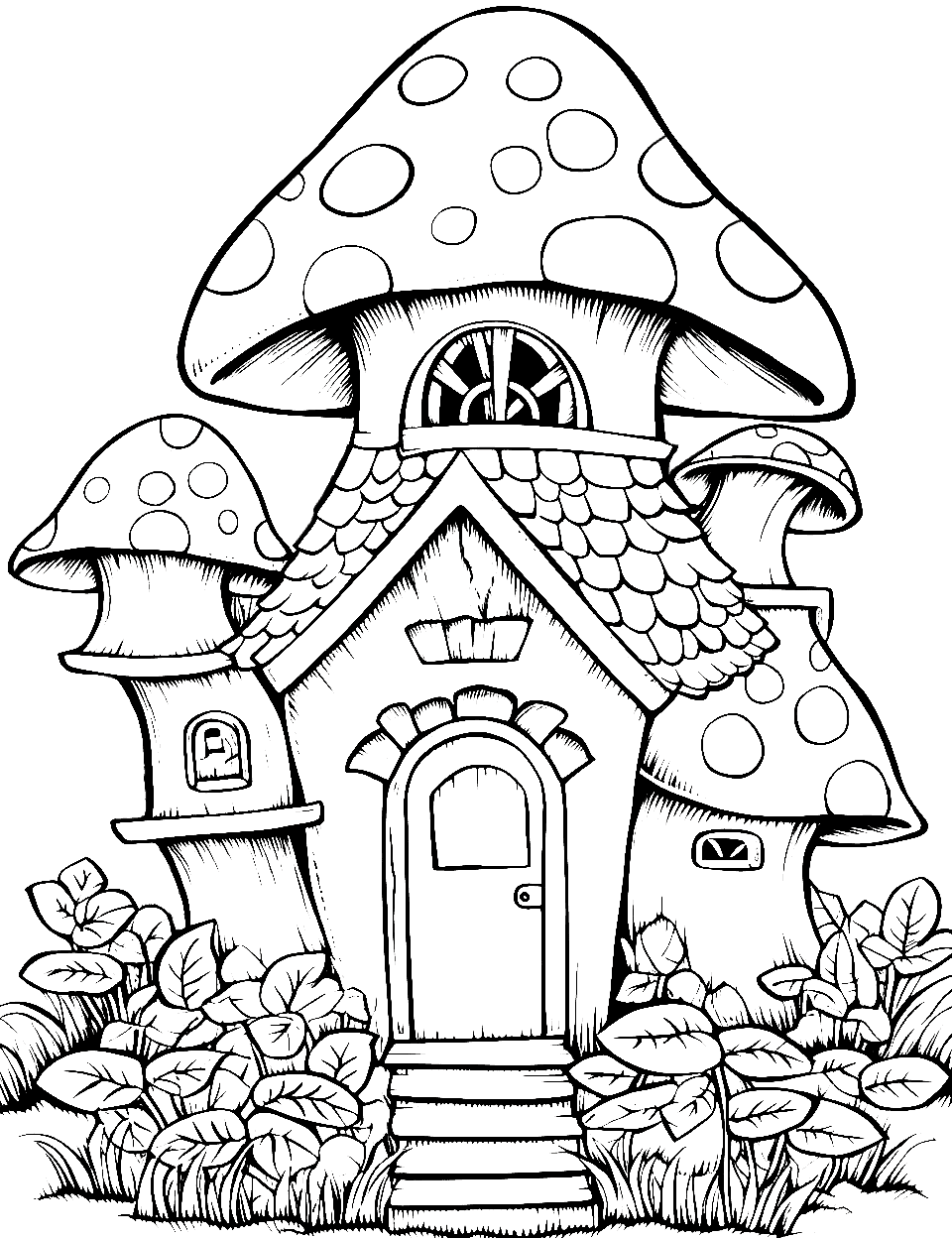 House coloring pages free printable sheets