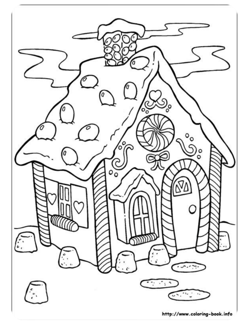 Creative holiday fun with gingerbread house coloring pages