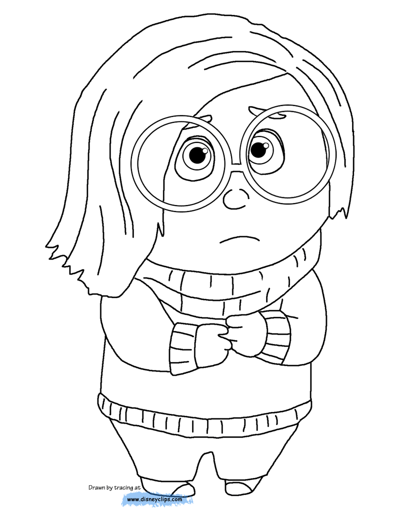 Inside out coloring pages