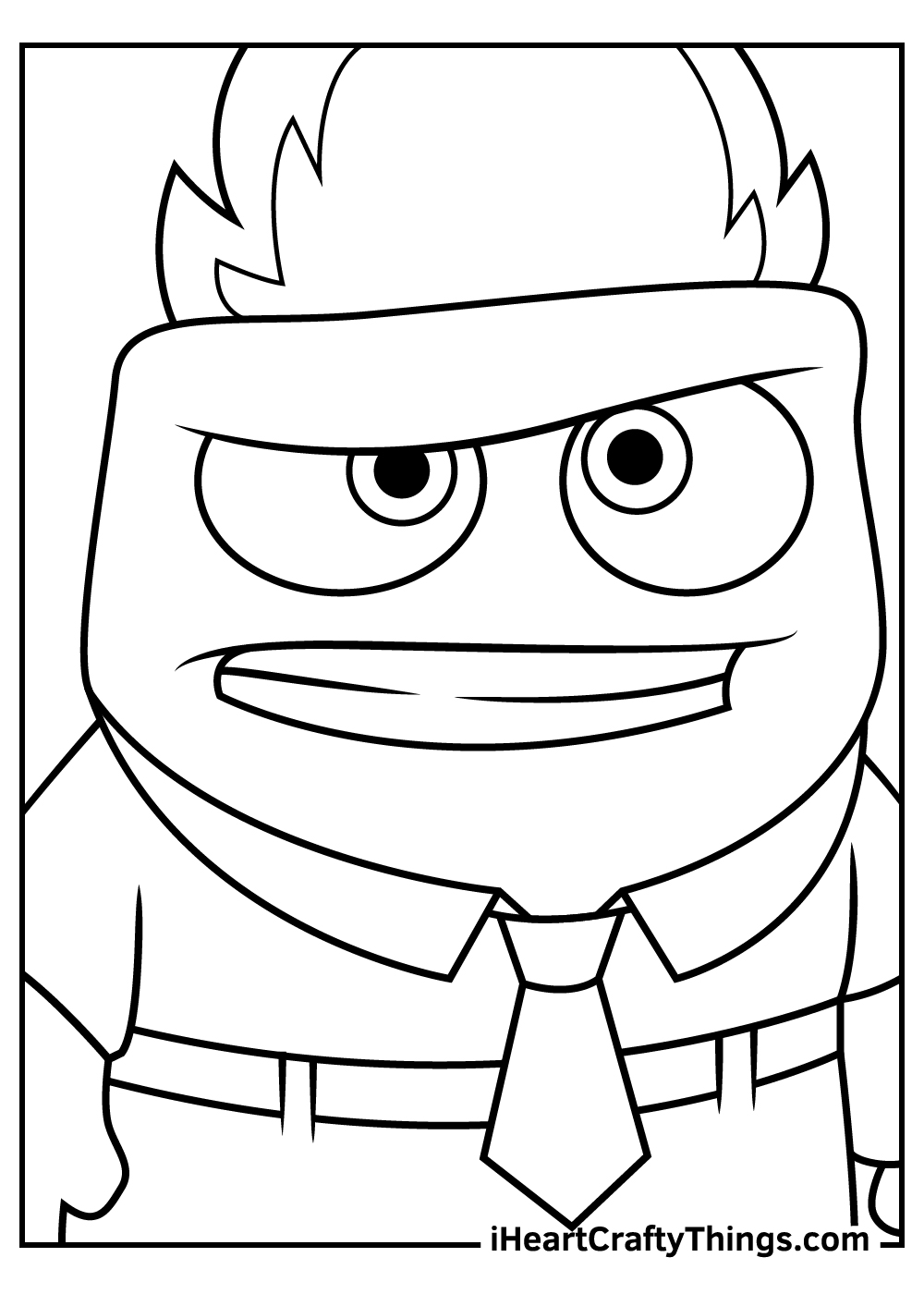 Inside out coloring pages free printables