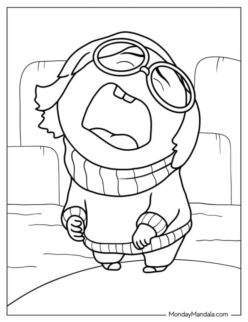 Inside out coloring pages free pdf printables