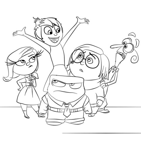 Inside out all characters coloring page free printable coloring pages disney coloring pages inside out coloring pages coloring pages