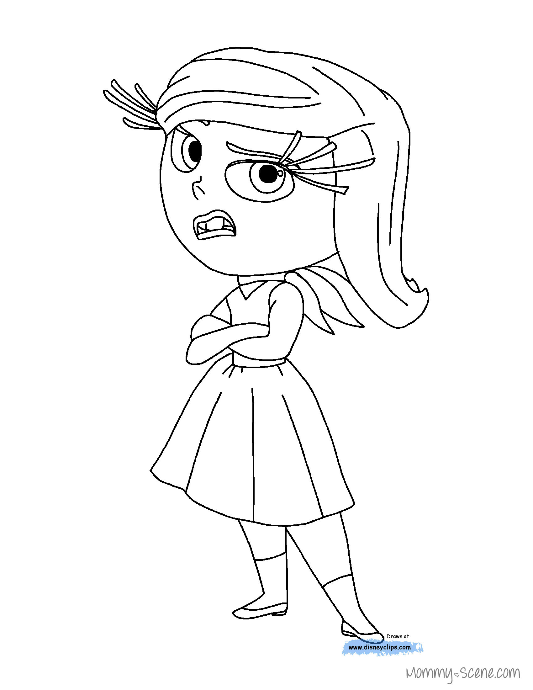 Coloring page inside out animation movies â printable coloring pages