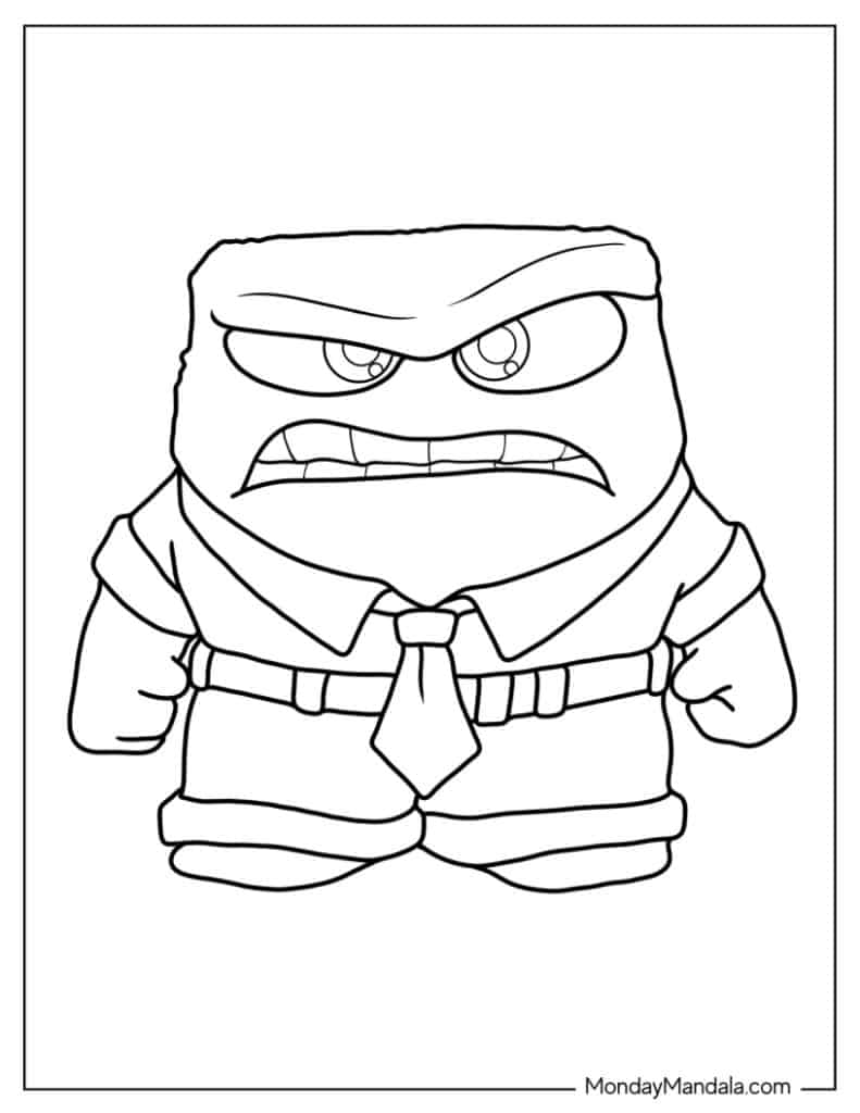 Inside out coloring pages free pdf printables