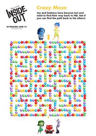 Free pixar inside out printable coloring pages activities