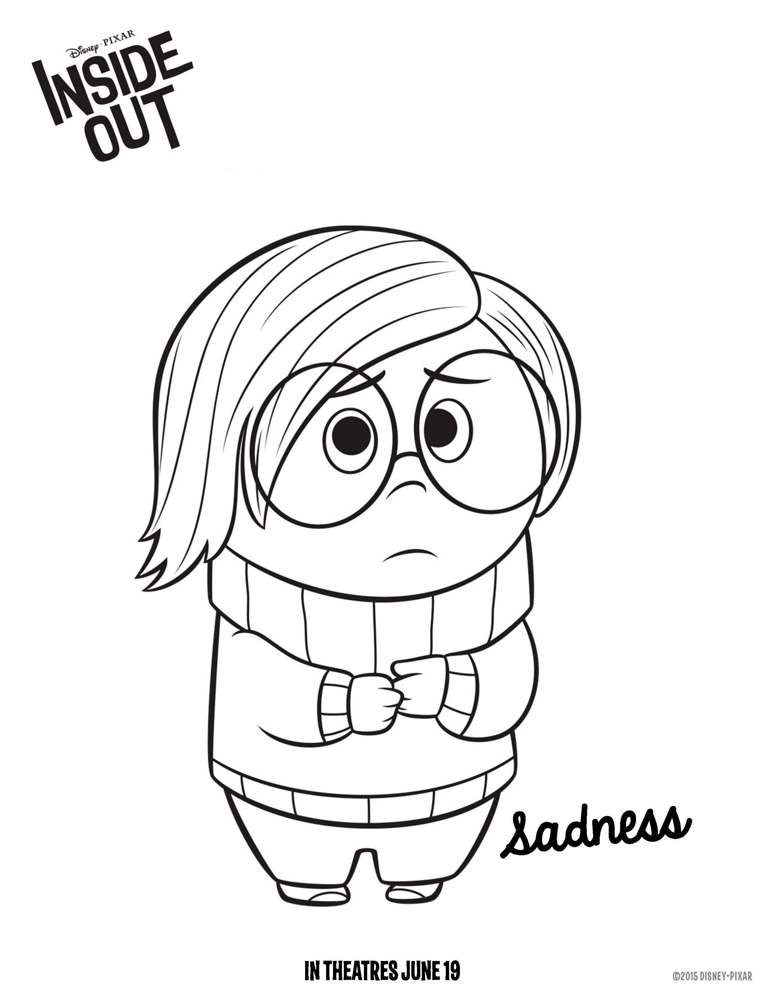 Inside out coloring pages