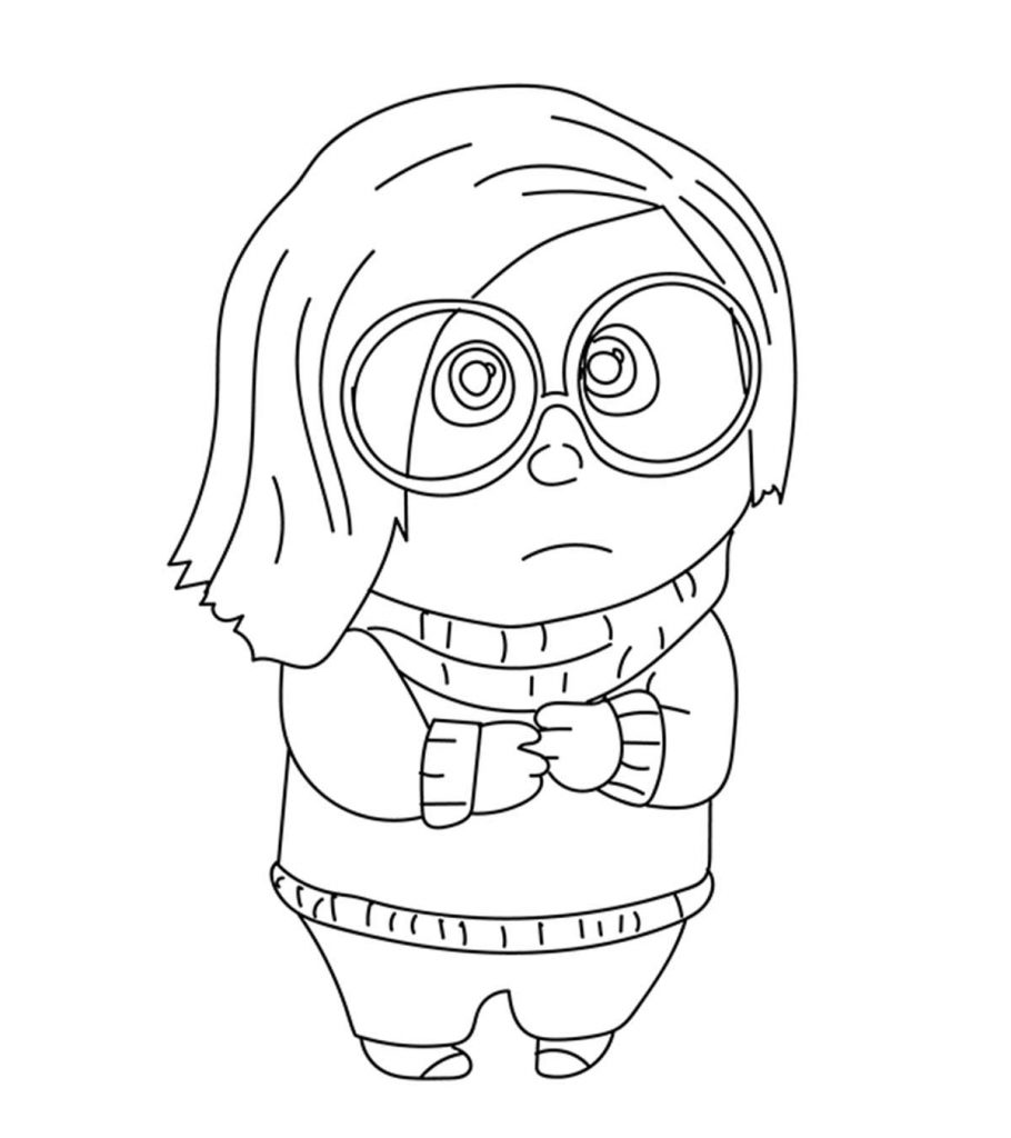 Adorable inside out coloring pages for your little one