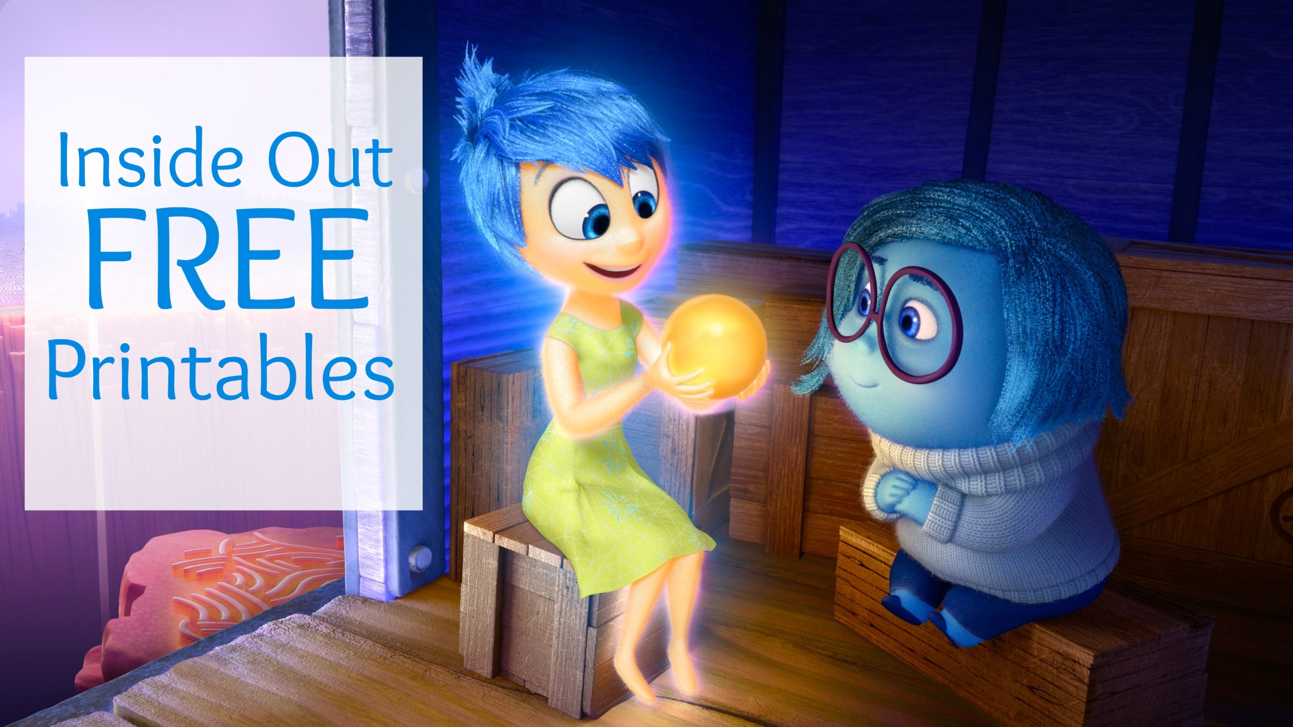 Disney pixar inside out free coloring sheets