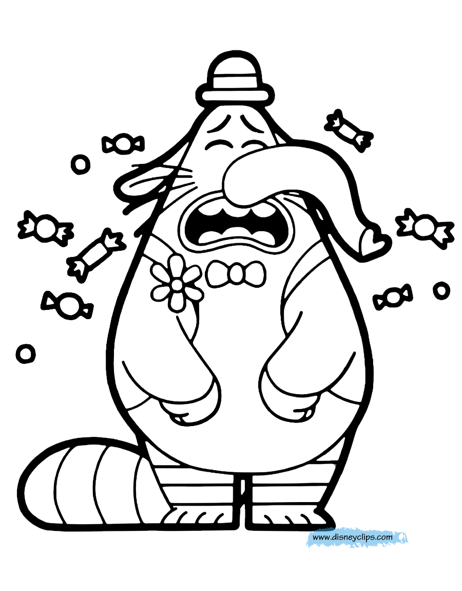 Inside out coloring pages