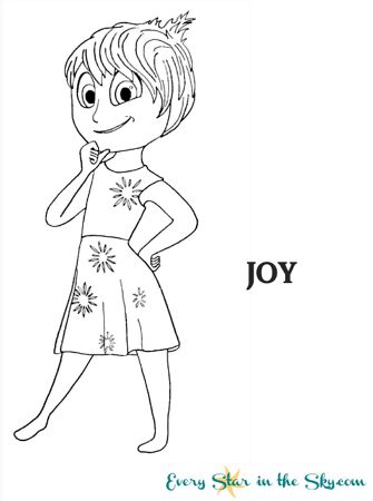 Inside out joy coloring page coloring pages inside out coloring pages joy
