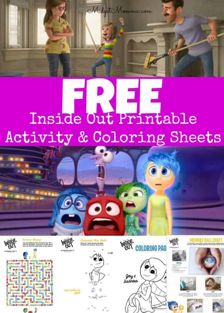 Free inside out printable activity sheets coloring pages crafts