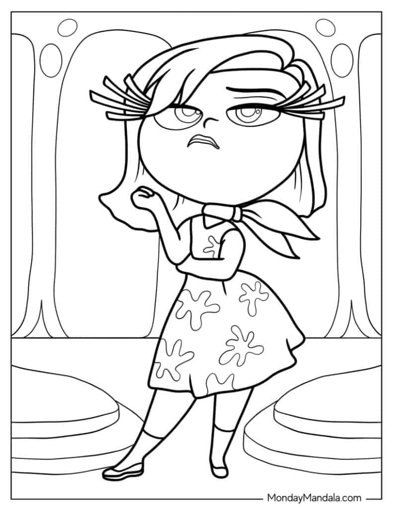 Inside out coloring pages free pdf printables