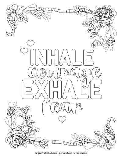 Free inspirational coloring pages for when youre having a tough day