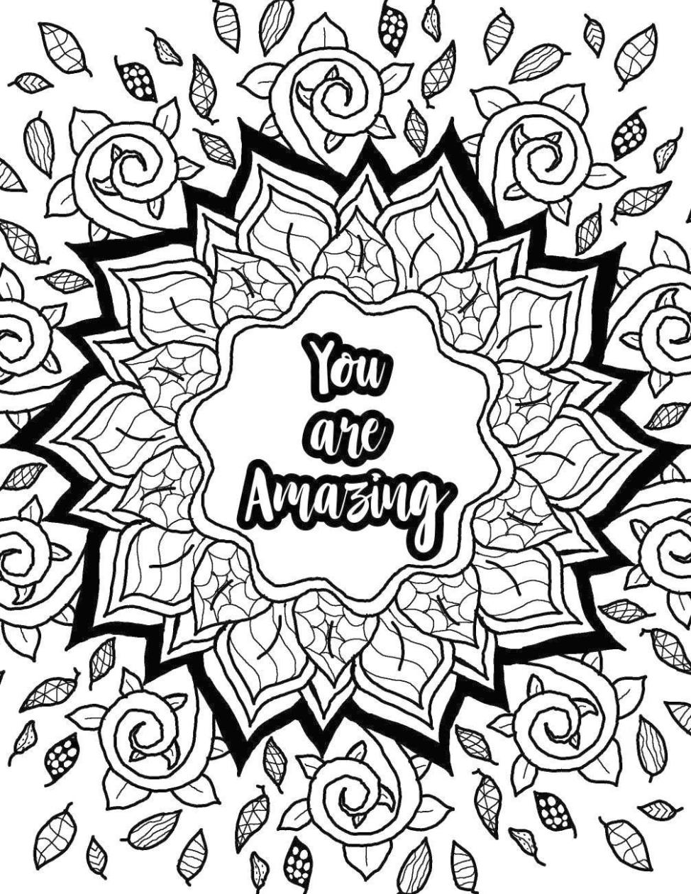 Free printable inspirational coloring pages