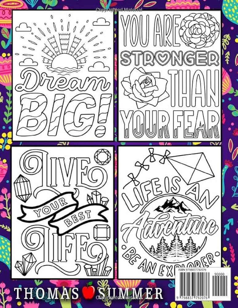 Easy inspirational coloring book for adults good vibes only