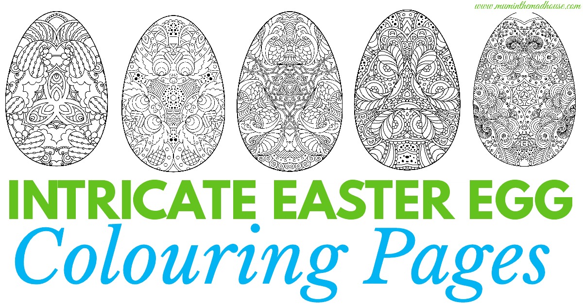 Adult easter colouring pages