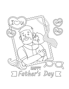 Fathers day coloring pages happy fathers day by ma