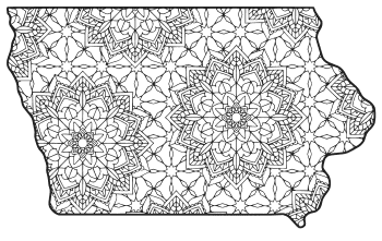 Iowa â map outline printable state shape stencil pattern â diy projects patterns monograms designs templates