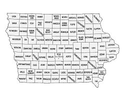 Printable iowa county map