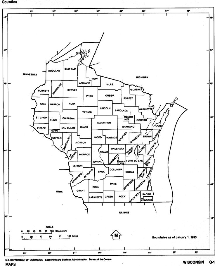 Wisconsin state map showing the location of each county visit the website to view a larger more easily readable version state map family tree book map