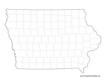 Iowa county map