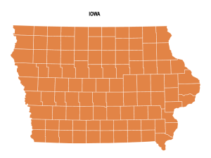 Iowa county map editable printable state county maps