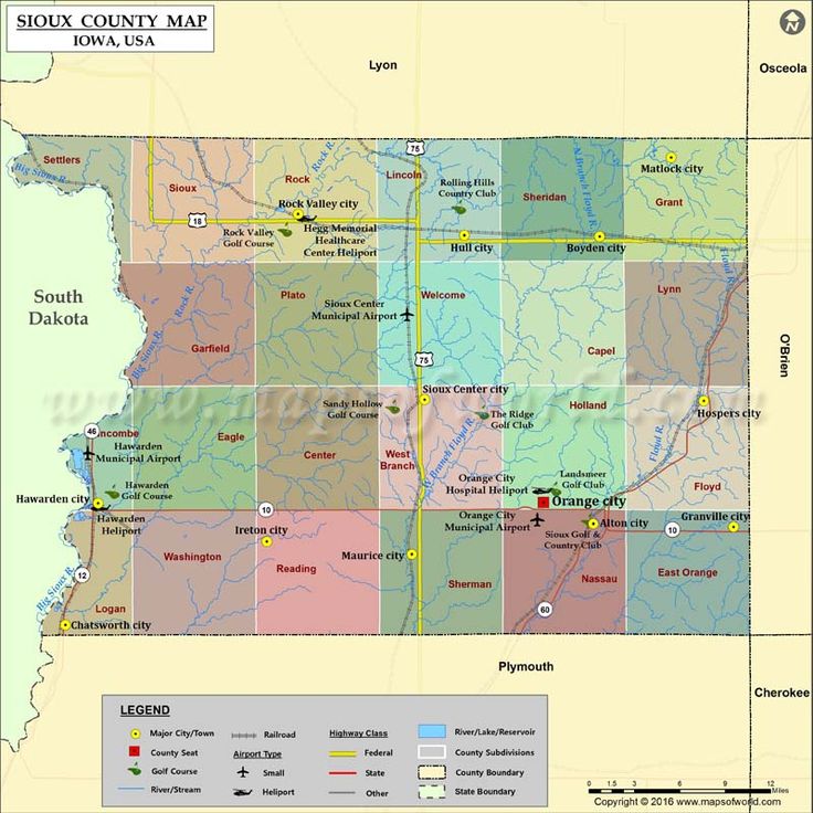 Sioux county map iowa county map county sioux