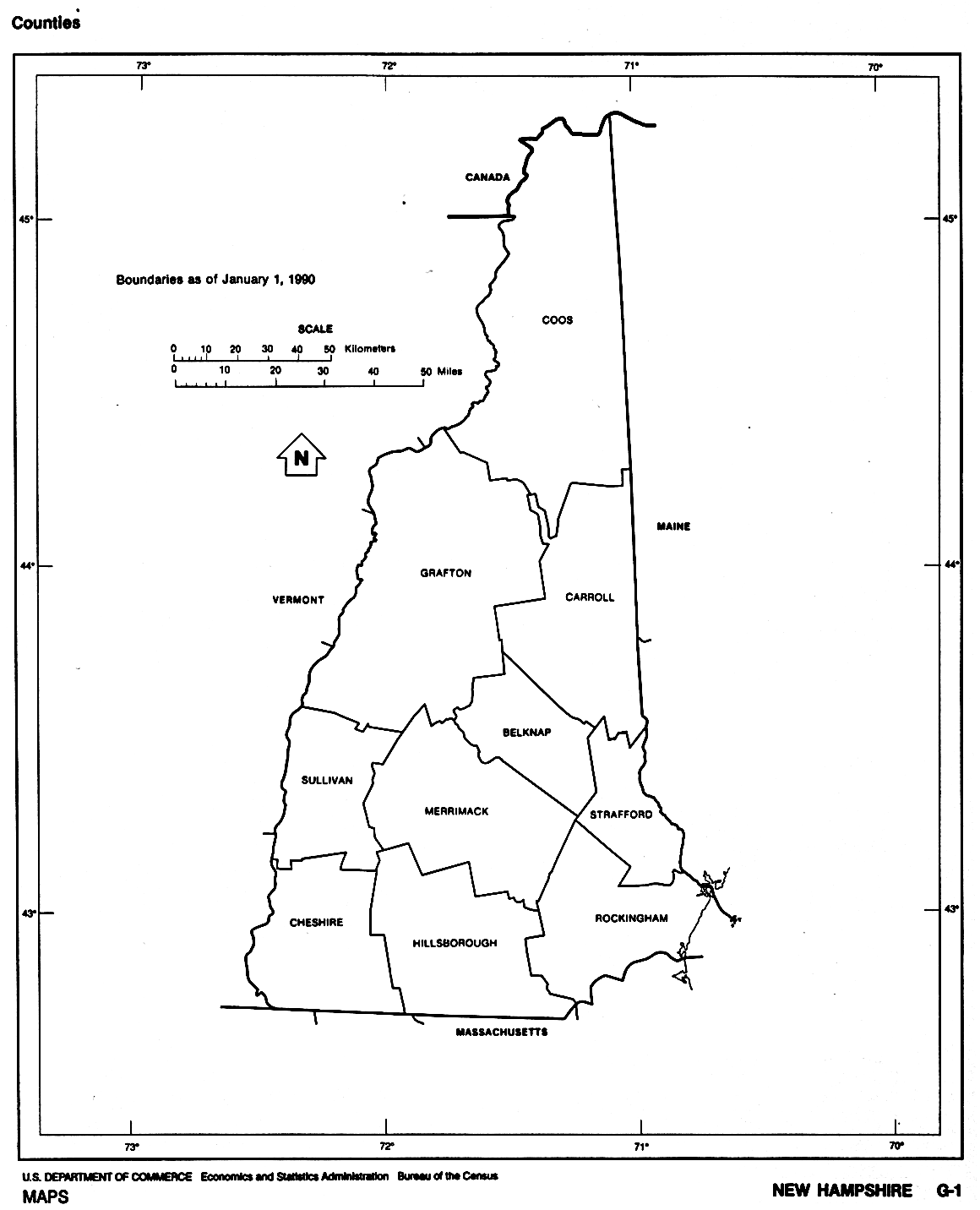 Us county outline