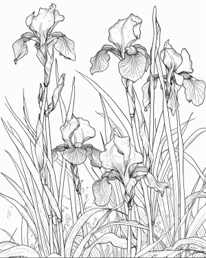 Iris printable pages