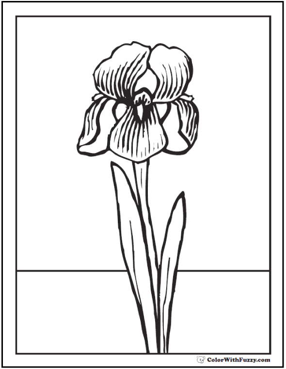 Spring flowers coloring page â spring digital downloads