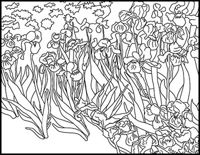 Fine art coloring pages