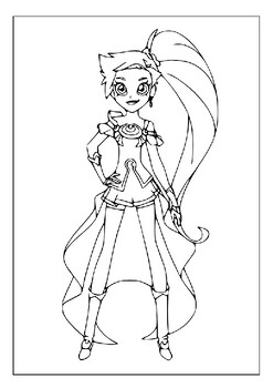 Paint magic alive printable lolirock coloring pages of iris and more