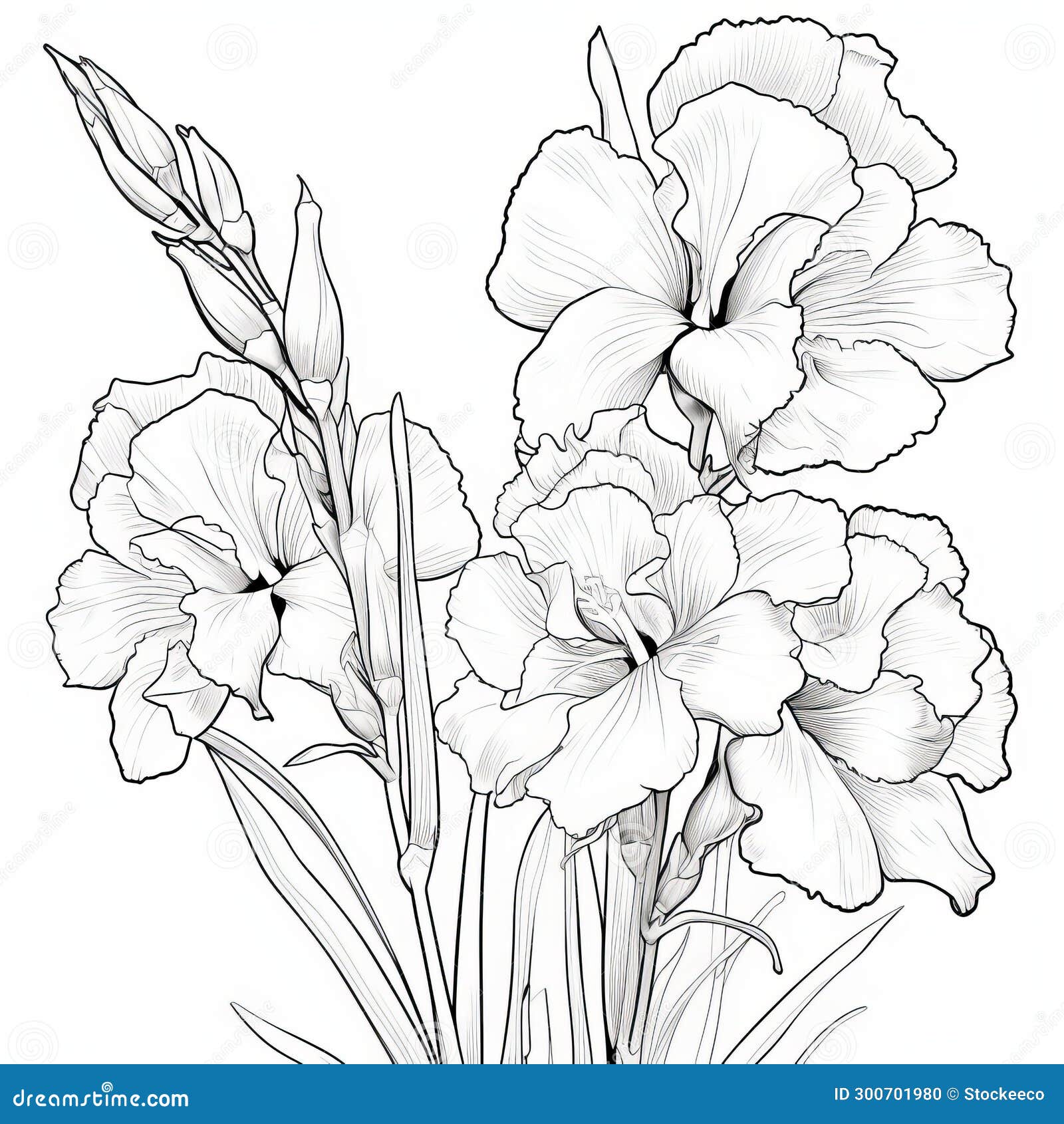 Coloring book iris stock illustrations â coloring book iris stock illustrations vectors clipart