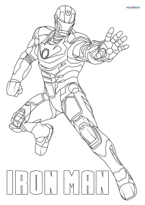 Free printable iron man coloring pages for kids