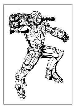 Unleash your inner superhero with our printable iron man coloring pages p