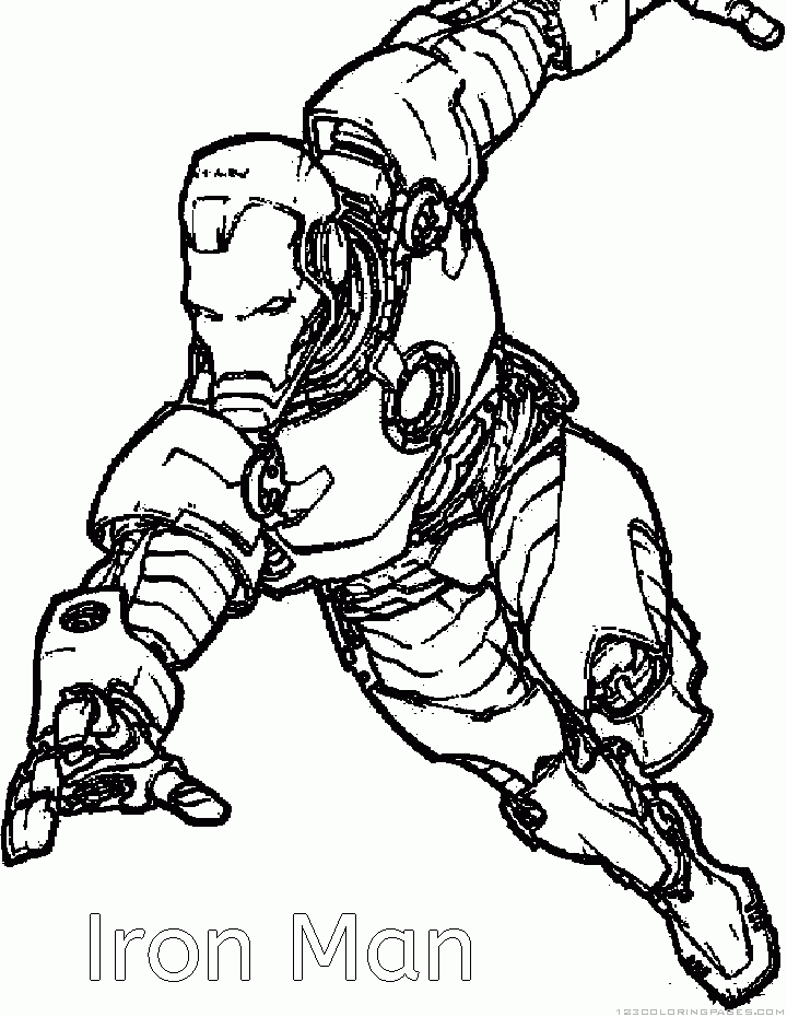 Ironman coloring pages