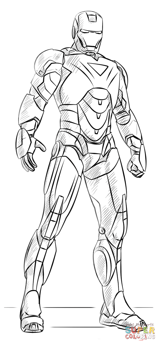 Iron man coloring page free printable coloring pages