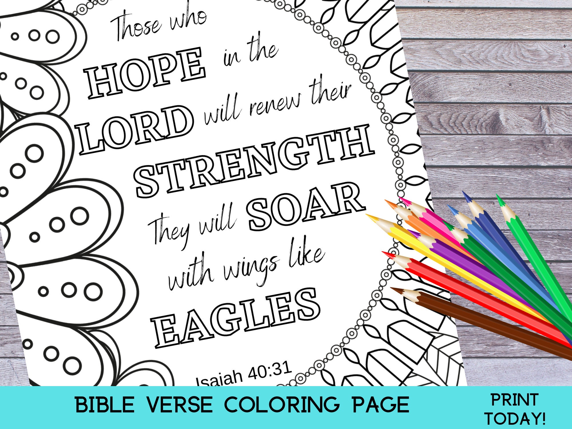 Bible verse coloring page isaiah bible coloring page printable download now