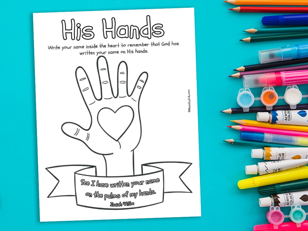 His hands printable isaiah a â