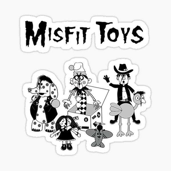 Misfit toys essential sticker for sale by dagisgptostef