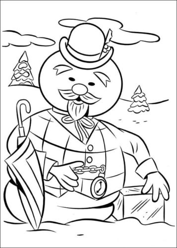 Free rudolph the red nosed reindeer coloring pages printable