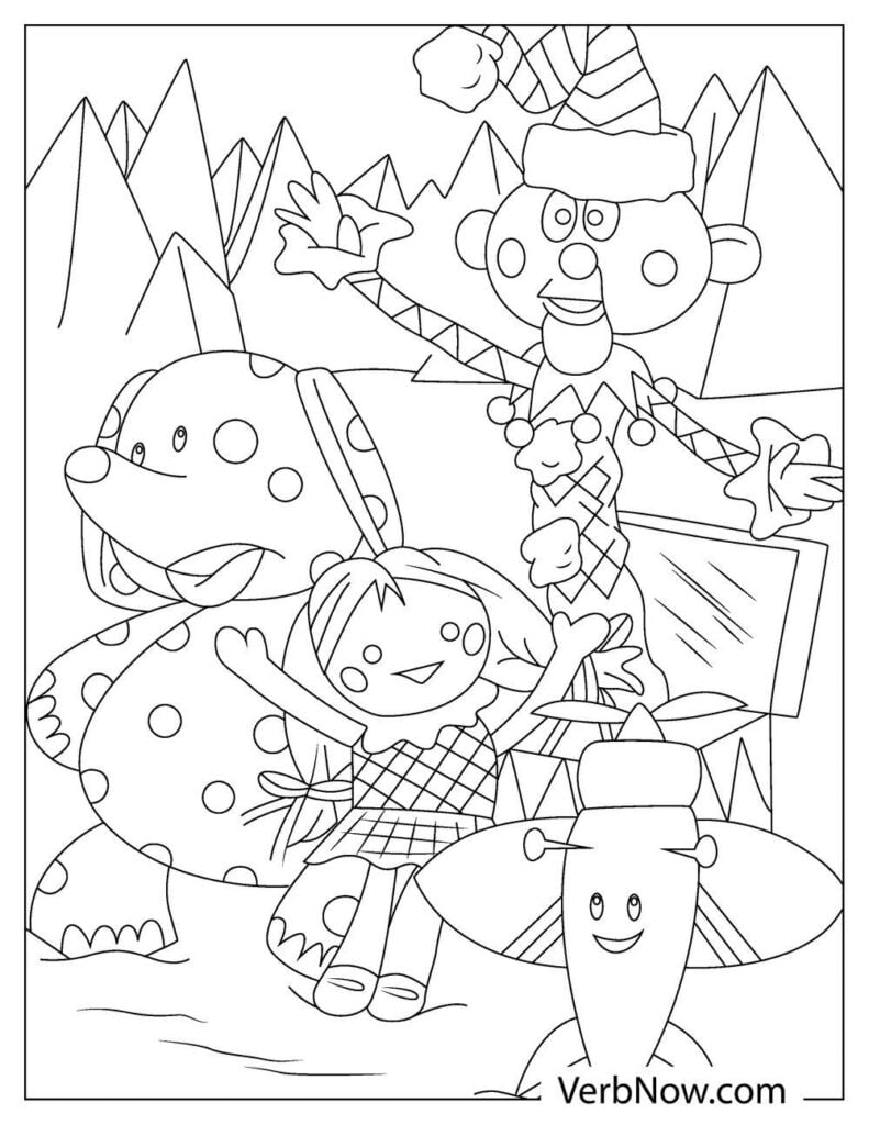 Free rudolph red nosed reindeer coloring pages book for download