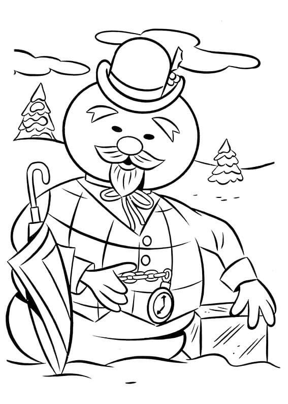 Rudolph coloring pages