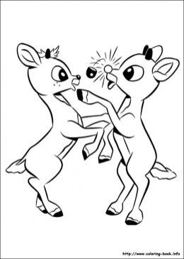 Free printable rudolph coloring page