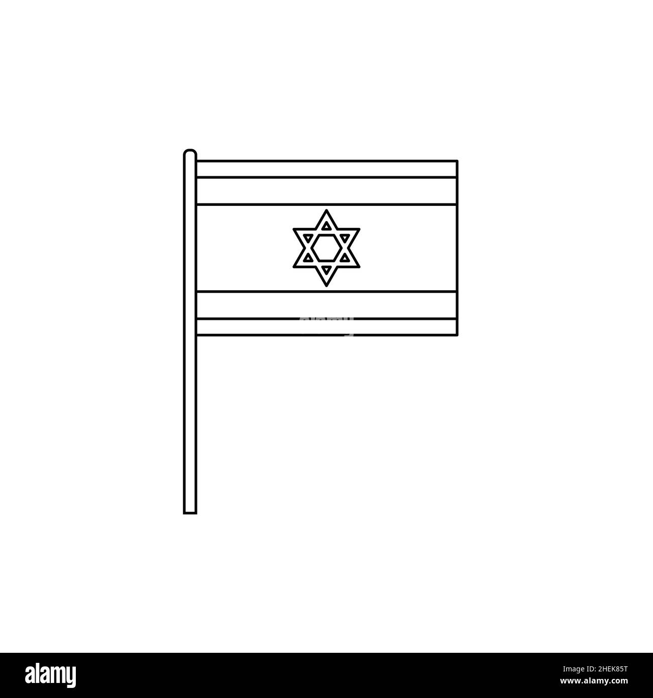 Israel flag vector vectors black and white stock photos images