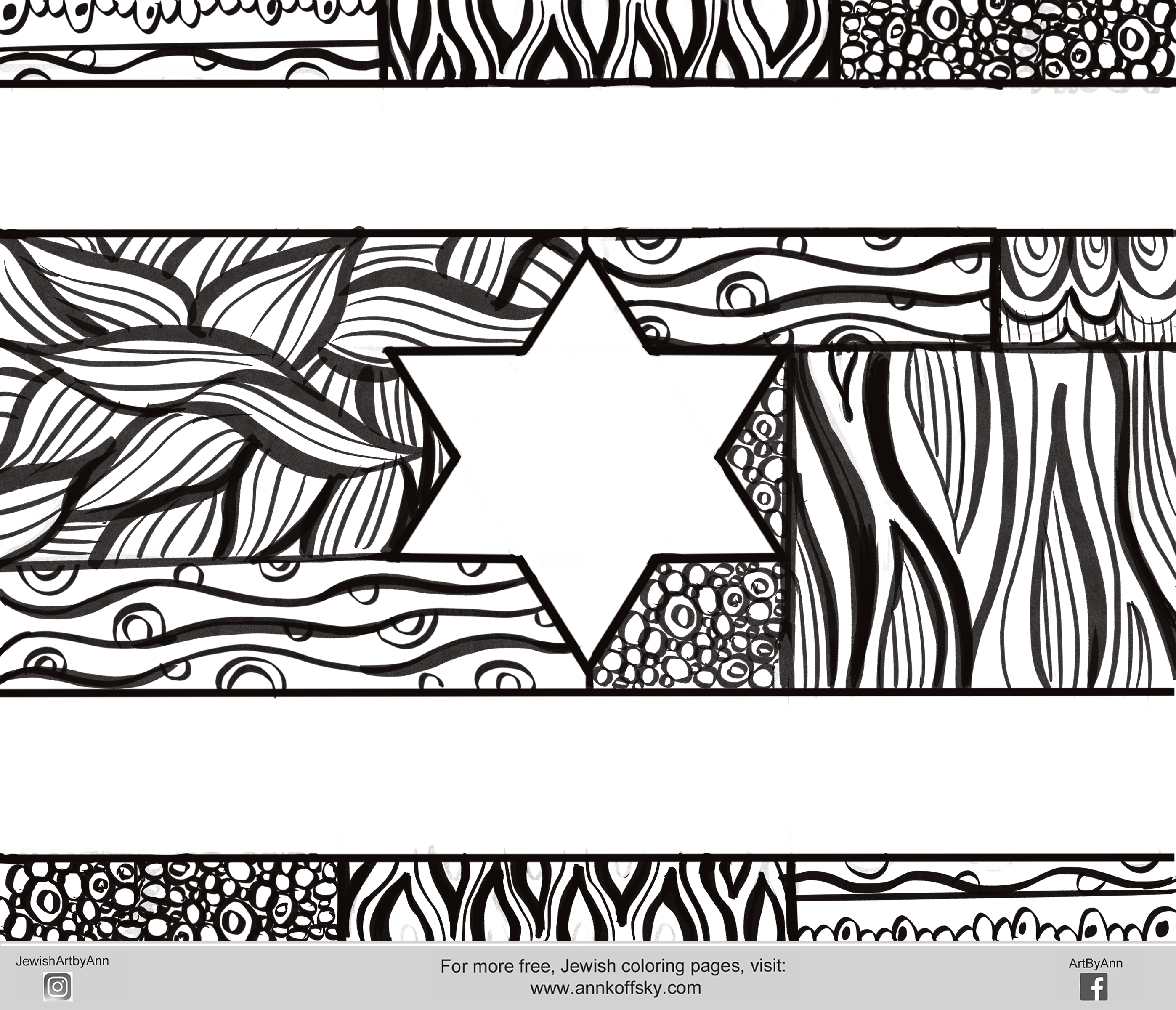 Israel coloring pages â ann d koffsky