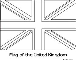 Union jack printable uk flag colouring page