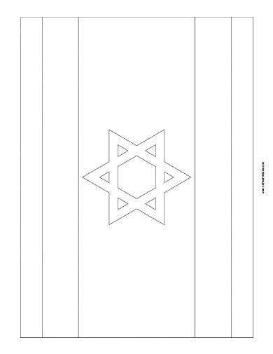 Israel flag coloring page â free printable