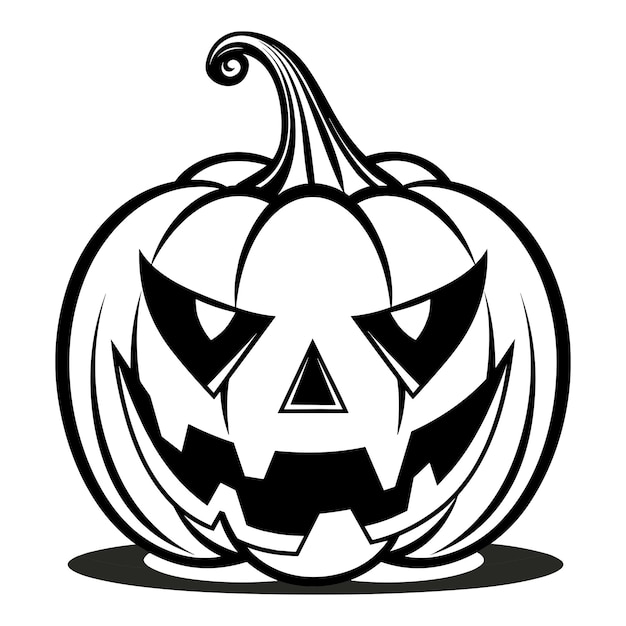 Premium vector jack o lantern halloween coloring pages